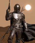 The Mandalorian Movie Figure | Star Wars Statue 1:4 Collectible Centrepiece | Unpainted Kit