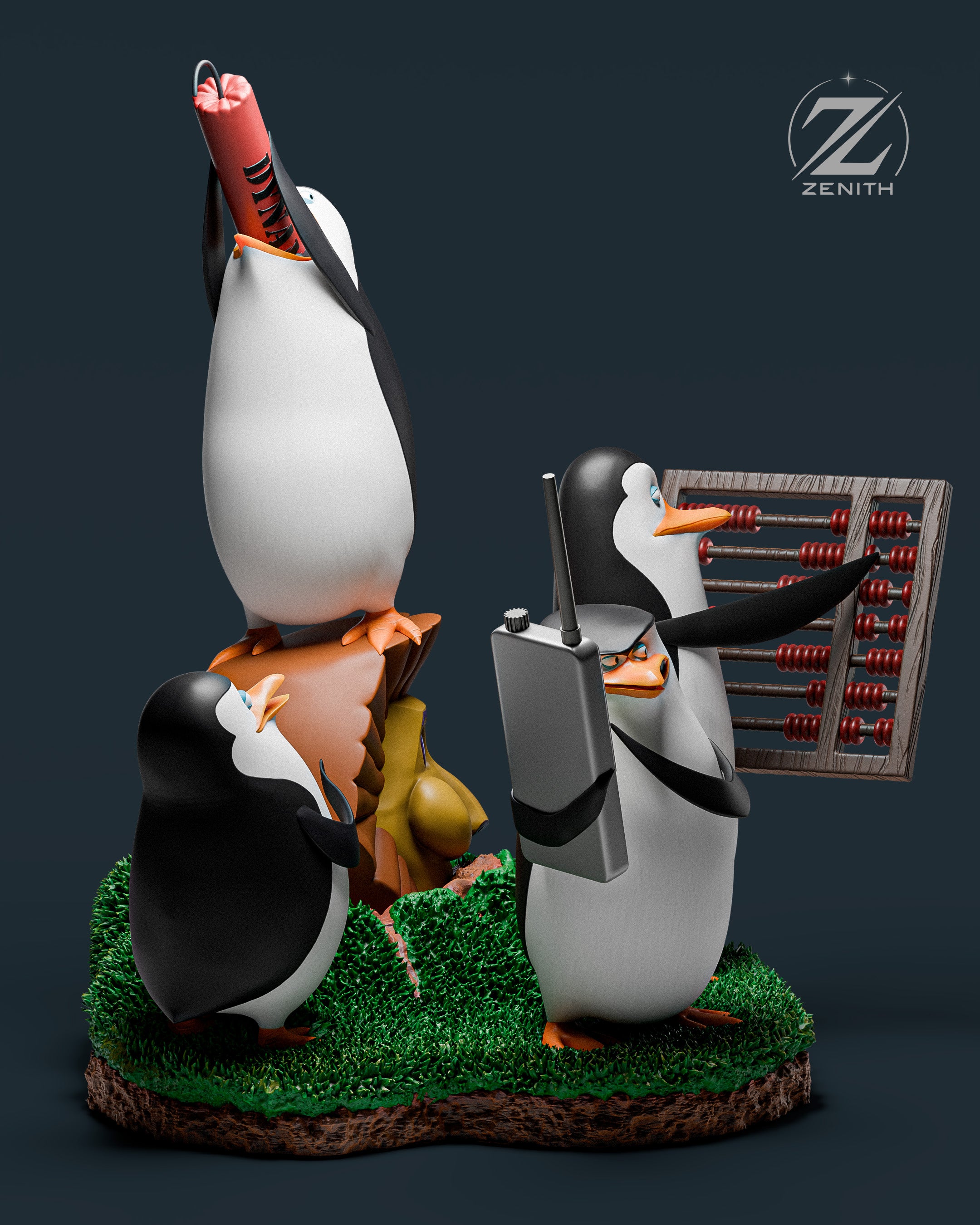 PENGUINS OF MADAGASCAR — Madagascar | Diorama Centrepiece