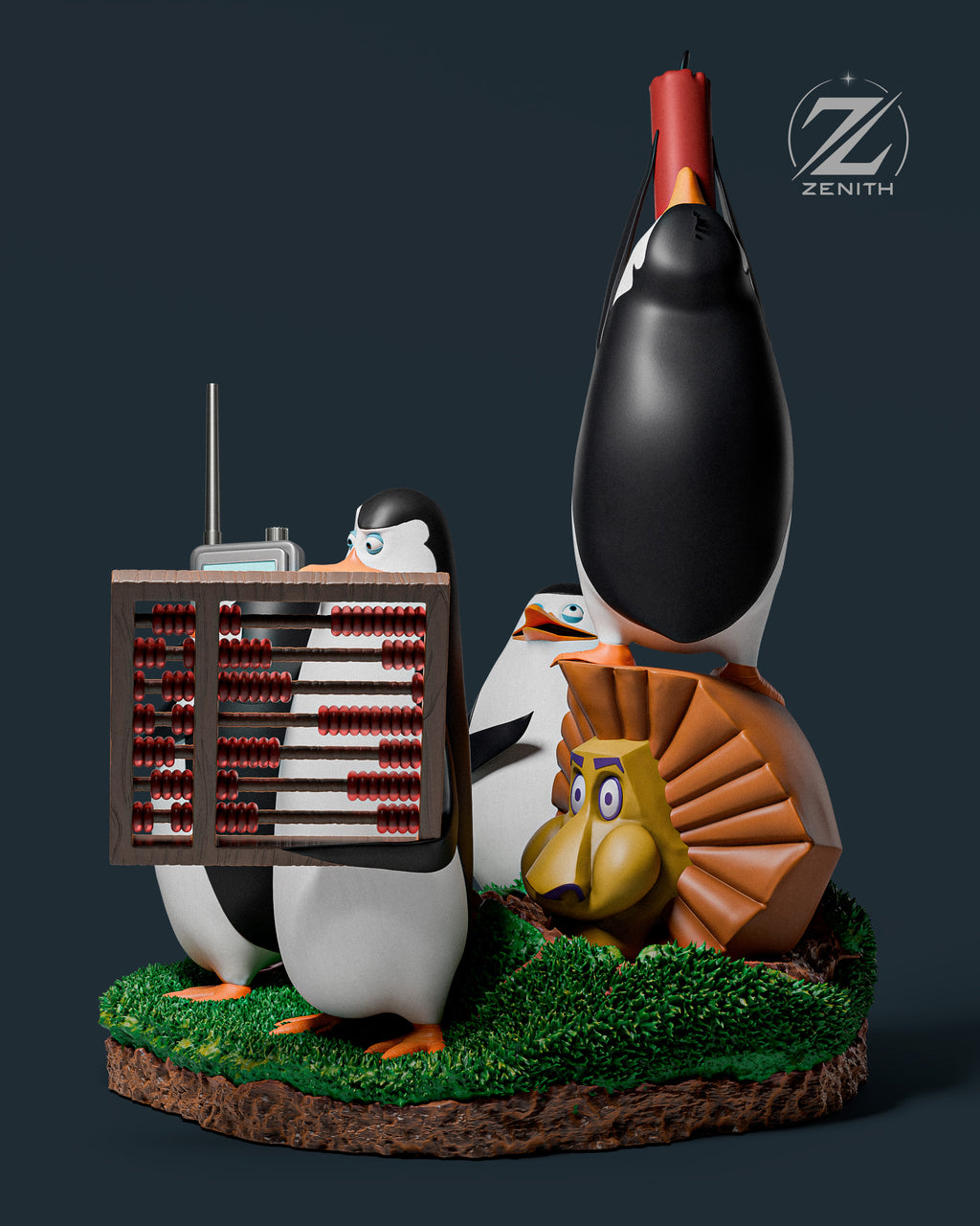 PENGUINS OF MADAGASCAR — Madagascar | Diorama Centrepiece