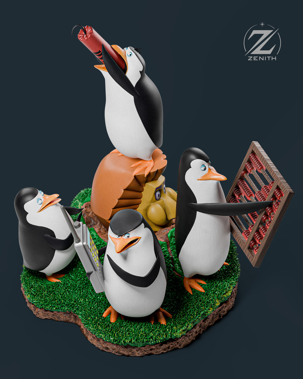 PENGUINS OF MADAGASCAR — Madagascar | Diorama Centrepiece