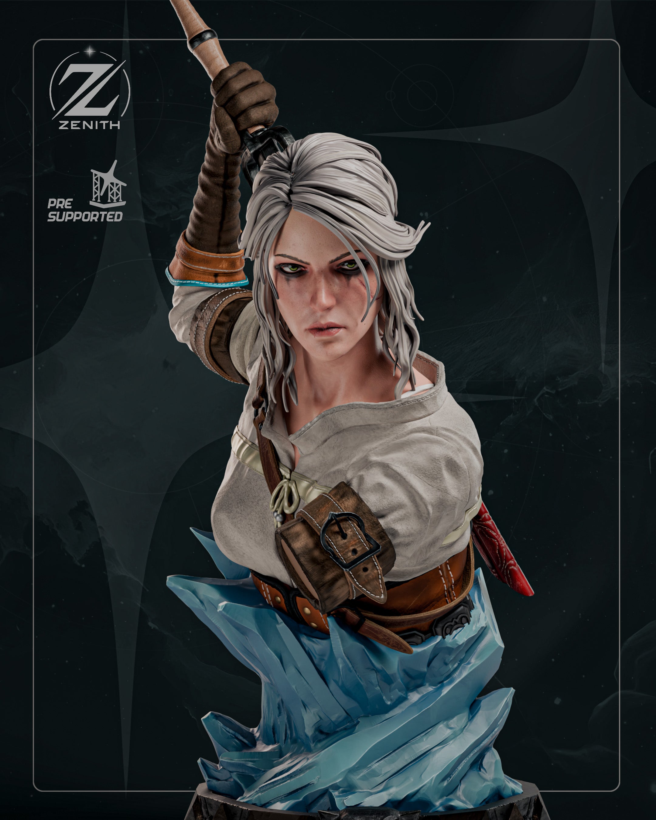 CIRI — The Witcher | 1:4 Scale Bust Centrepiece