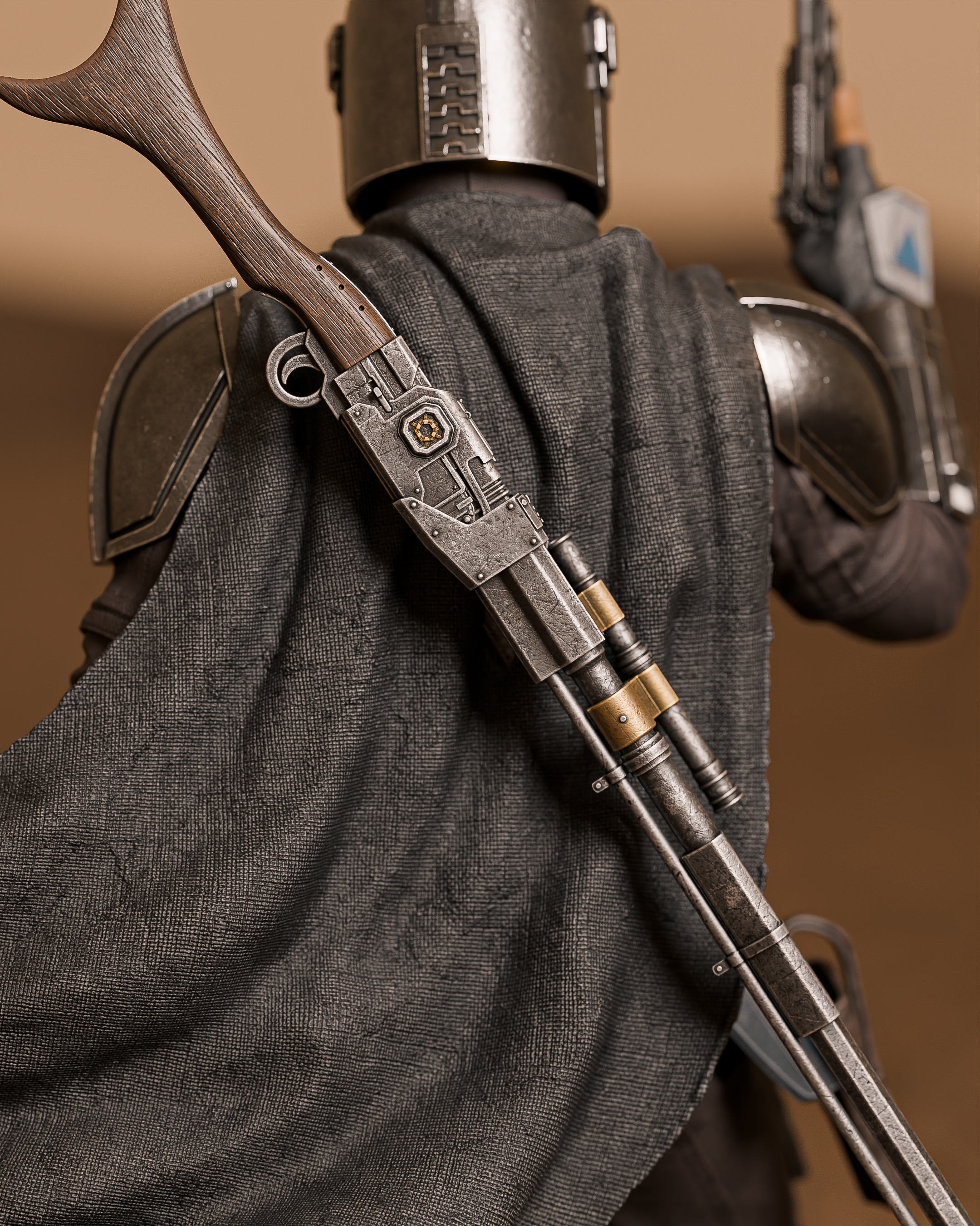 The Mandalorian Movie Figure | Star Wars Statue 1:4 Collectible Centrepiece | Unpainted Kit