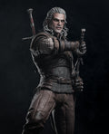 Geralt of Rivia Game Figure | The Witcher Statue 1:4 Collectible Centrepiece | Unpainted Kit