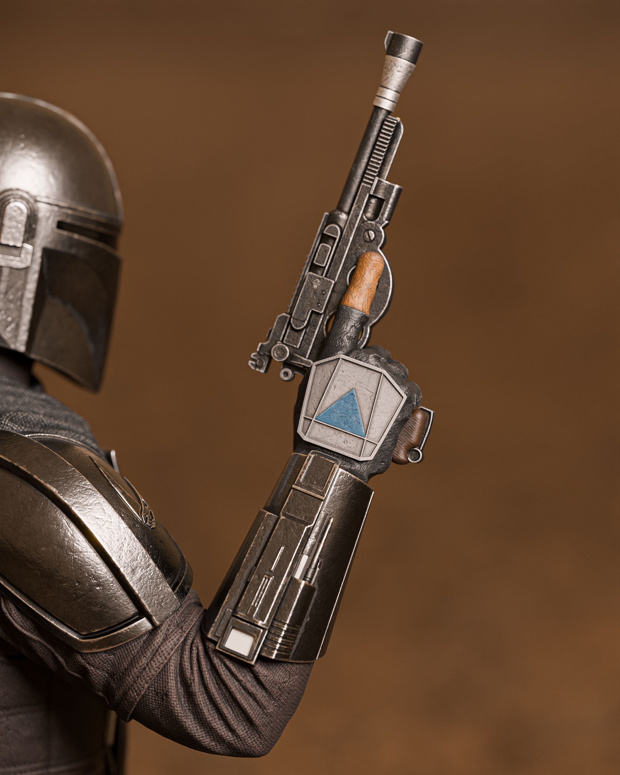 The Mandalorian Movie Figure | Star Wars Statue 1:4 Collectible Centrepiece | Unpainted Kit