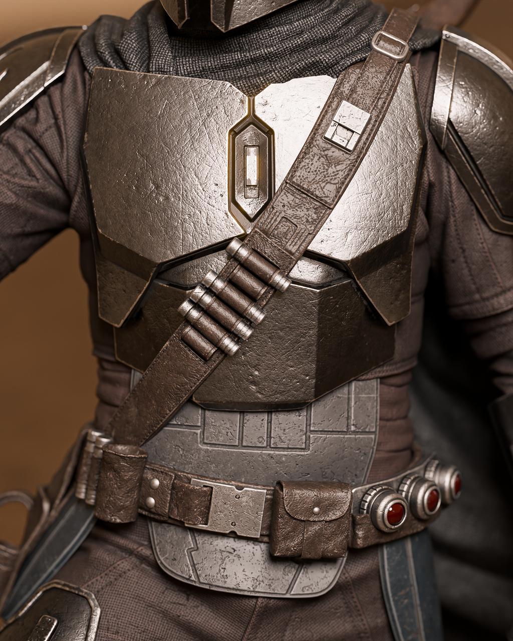 The Mandalorian Movie Figure | Star Wars Statue 1:4 Collectible Centrepiece | Unpainted Kit