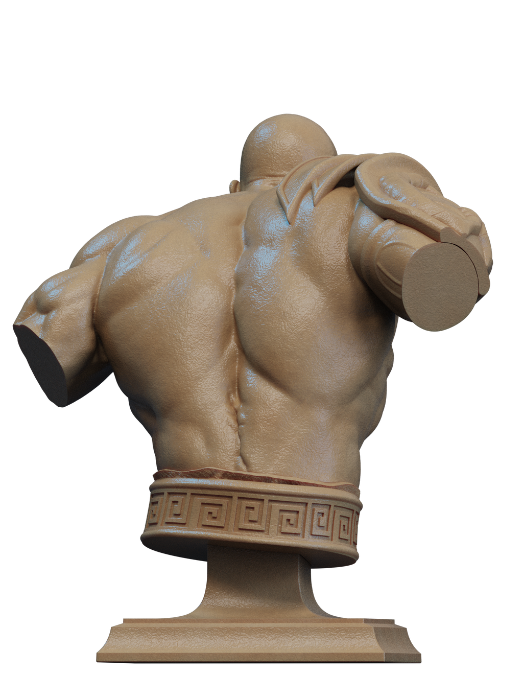 Kratos Bust Game Figure | God of War Statue 1:3 Collectible Centrepiece | Unpainted Kit