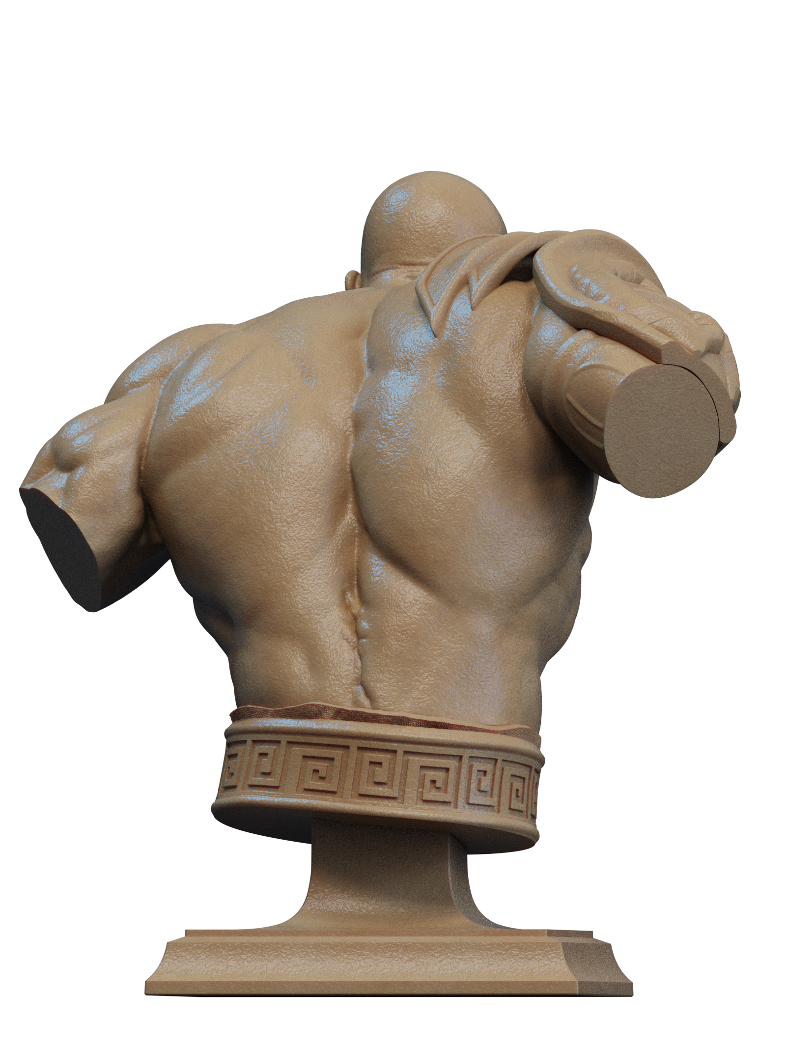 Kratos Bust Game Figure | God of War Statue 1:3 Collectible Centrepiece | Unpainted Kit